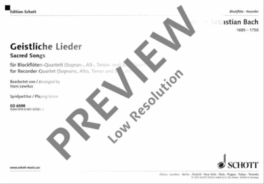 Sacred Songs Recorder scores gallery preview page 2