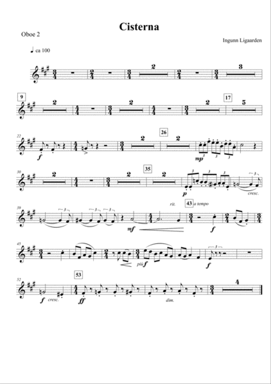 Cisterna - parts only Cisterna - parts only Chamber Orchestra scores gallery preview page 4