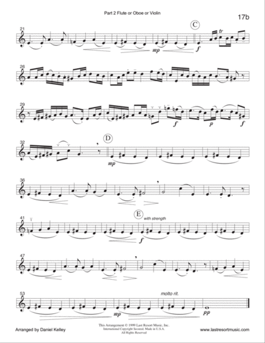 God Rest Ye Merry Gentlemen for String Quartet (or Mixed Quartet or Piano Quintet) Chamber Orchestra scores gallery preview page 6