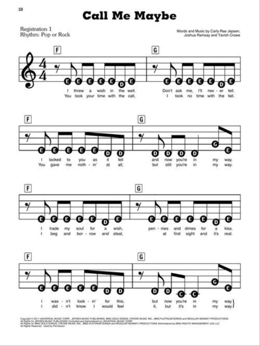 Songs of the 2010s: The New Decade Series – Updated Edition Electronic Keyboard scores gallery preview page 9