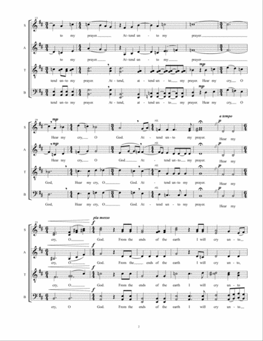 Hear My Cry, O God Divisi scores gallery preview page 3