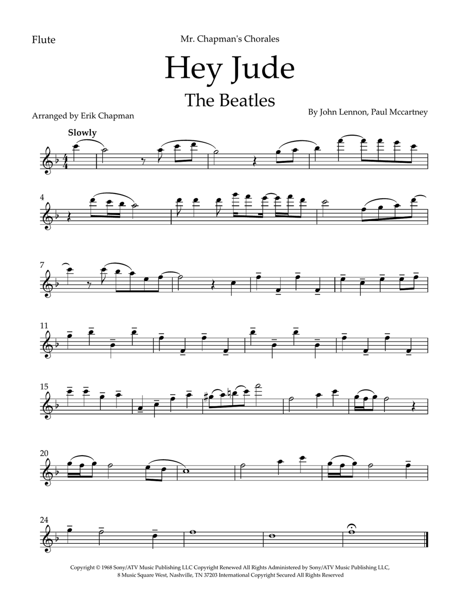 Hey Jude Large Ensemble scores gallery preview page 4