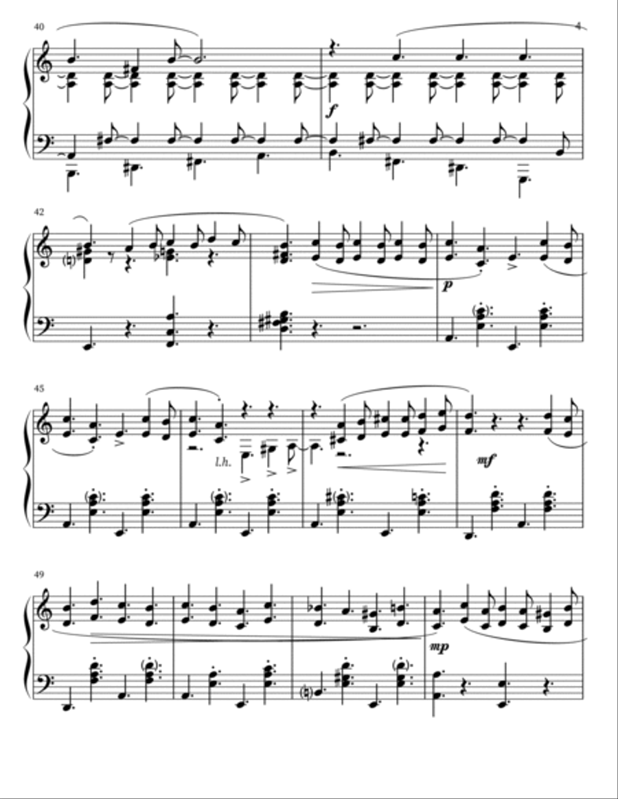 Tu Vuo Fa L'americano Piano Solo scores gallery preview page 5