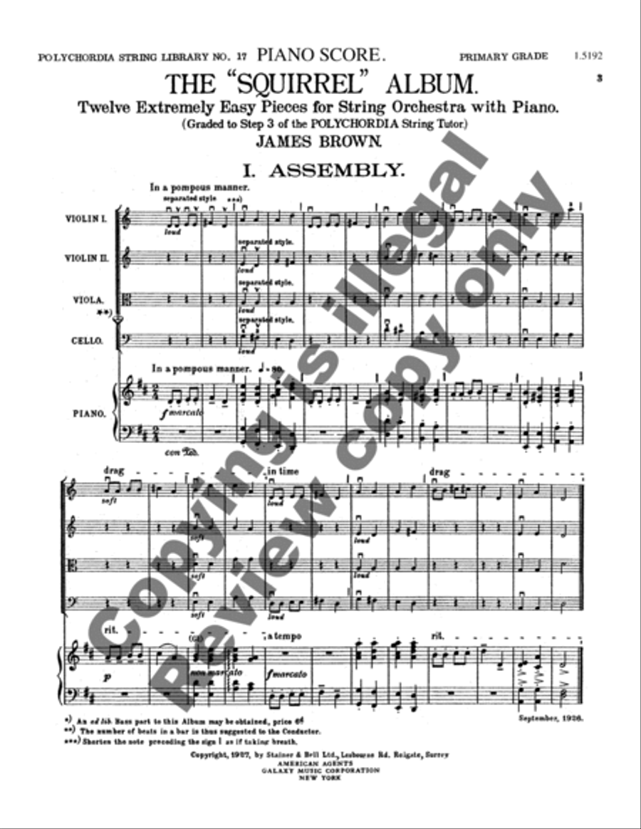 Squirrel Album String Quartet scores gallery preview page 7