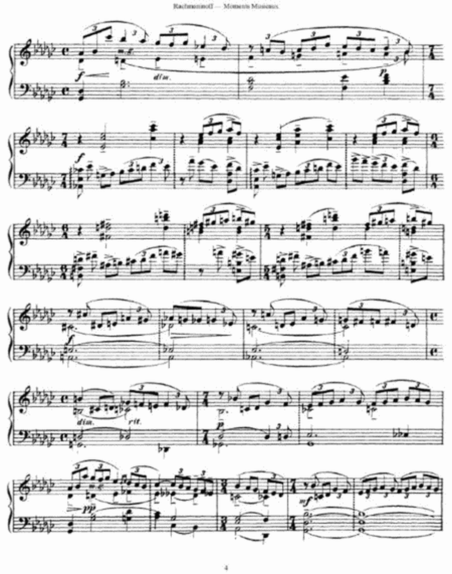 Sergei Rachmaninoff - Moments Musicaux (Moment Musical No. 1 in Bb Minor)