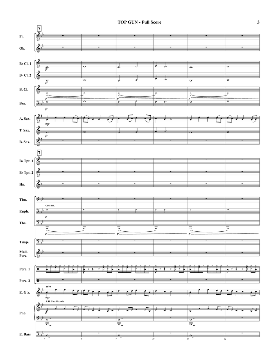 Top Gun Anthem Concert Band scores gallery preview page 3