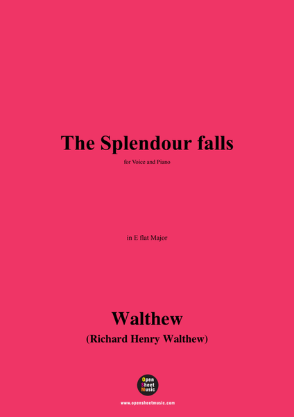 Walthew-The Splendour falls,in E flat Major