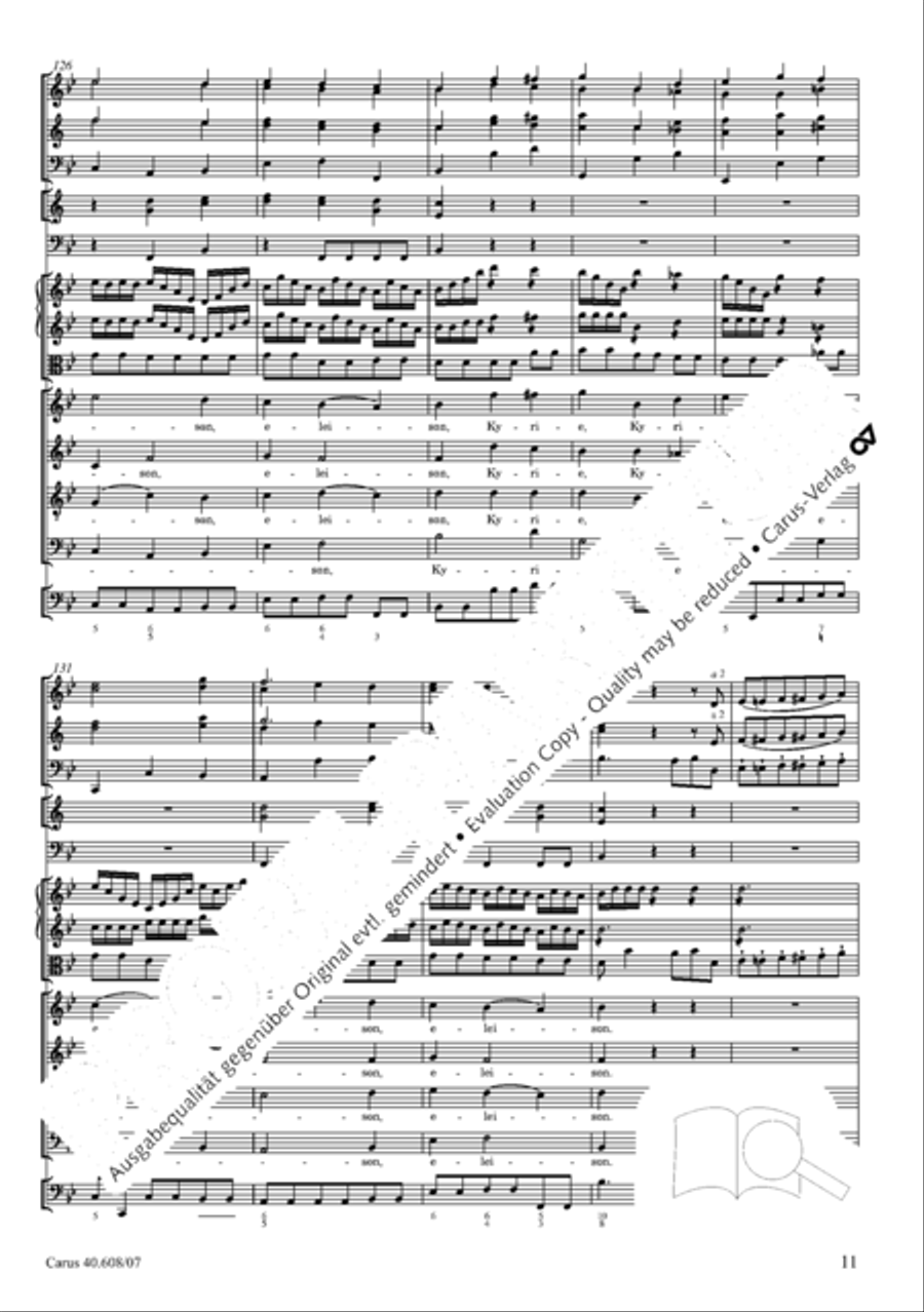 Missa Sancti Bernardi von Offida in B 4-Part scores gallery preview page 26