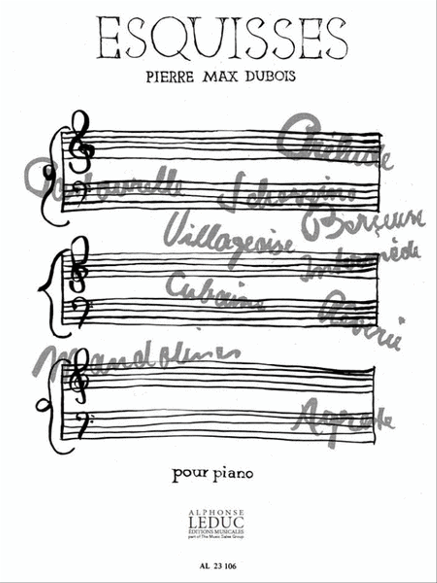 Book cover for Esquisses, 10 Pieces (piano Solo)