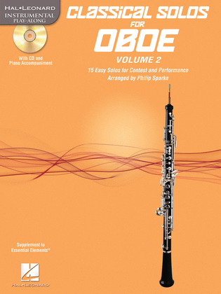 Book cover for Classical Solos for Oboe, Vol. 2
