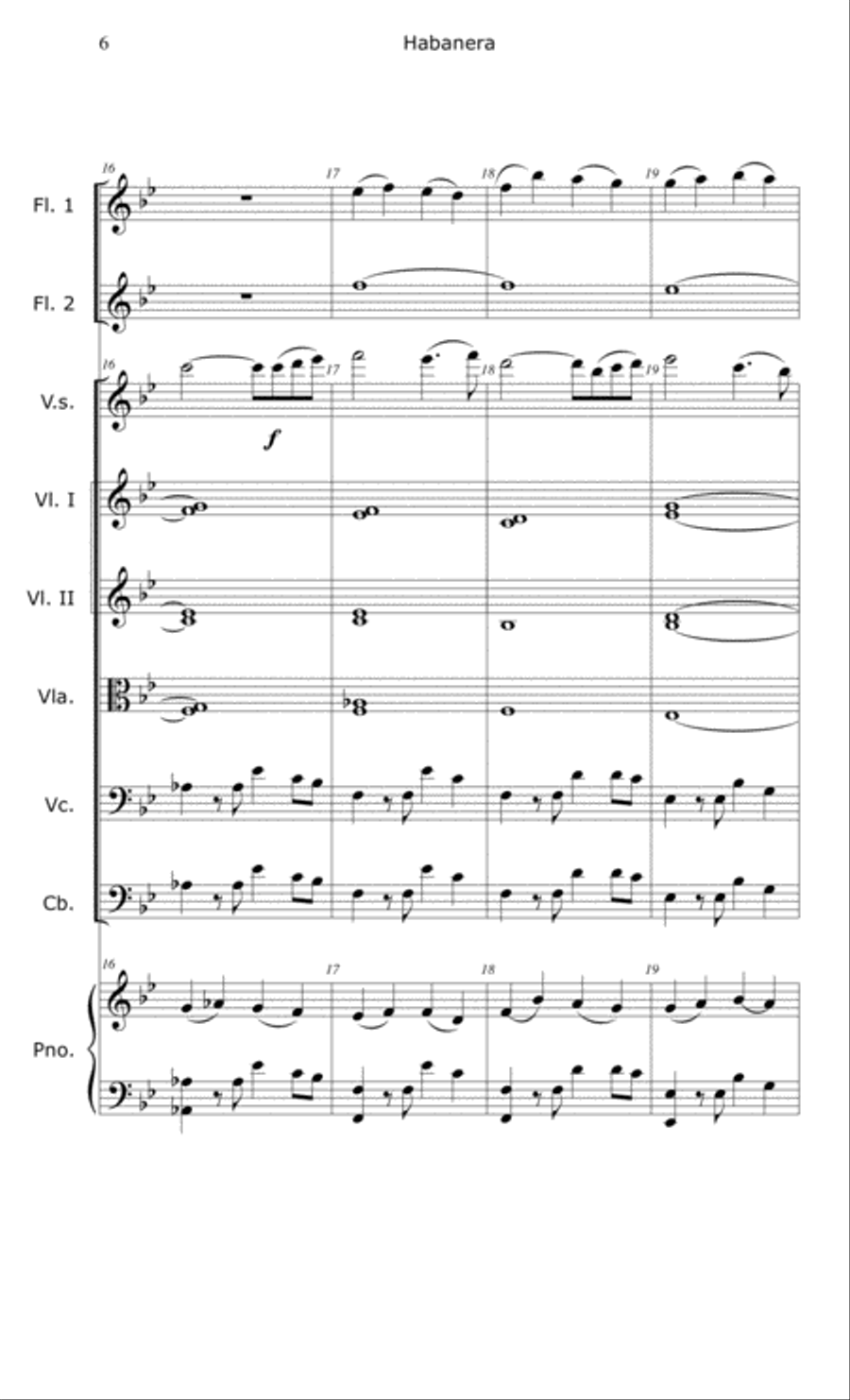 Habanera Chamber Orchestra scores gallery preview page 6