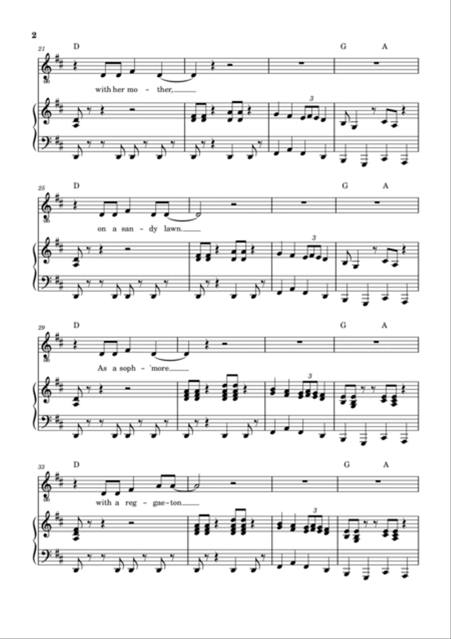 Cape Cod Kwassa Kwassa Voice scores gallery preview page 3