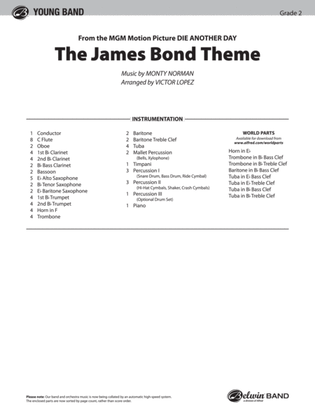 The James Bond Theme (from Die Another Day): Score