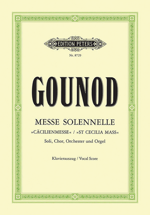 Messe solennelle St Cecilia Mass (Vocal Score)
