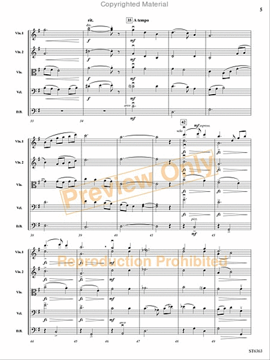 Silent Night String Orchestra scores gallery preview page 14