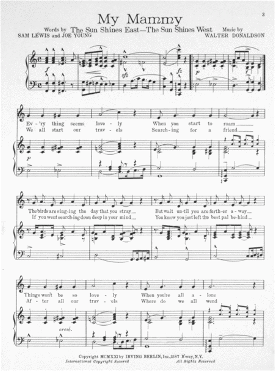My Mammy Voice scores gallery preview page 2