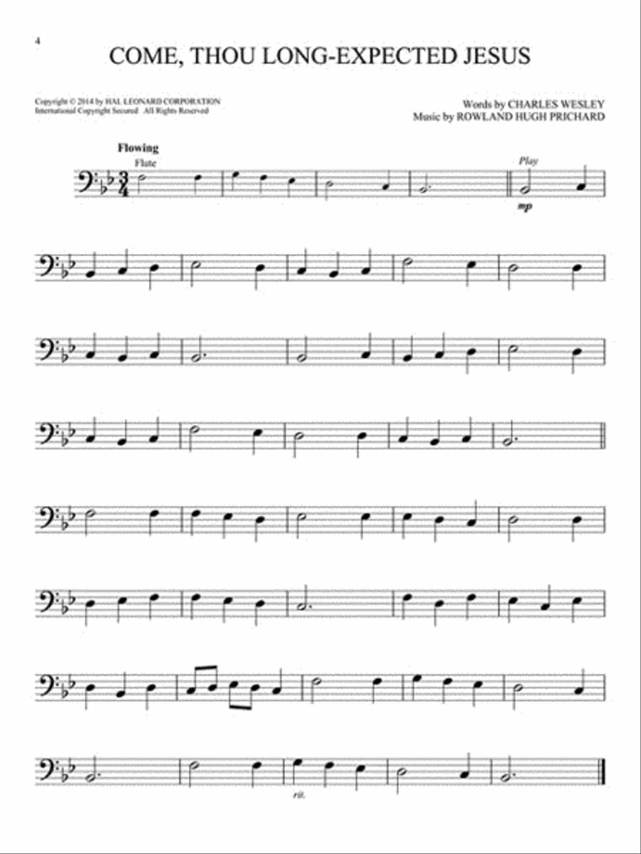 Christmas Carols - 10 Holiday Favorites Trombone Solo scores gallery preview page 3