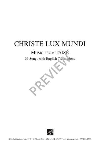 Christe Lux mundi - Vocal edition