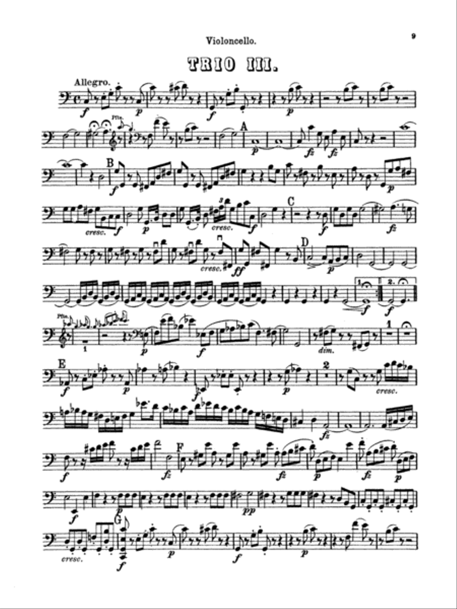 Haydn: Piano Trios, Volume I (Nos. 1-6) Piano Trio scores gallery preview page 1