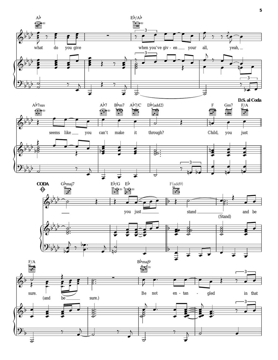 Stand Acoustic Guitar scores gallery preview page 5