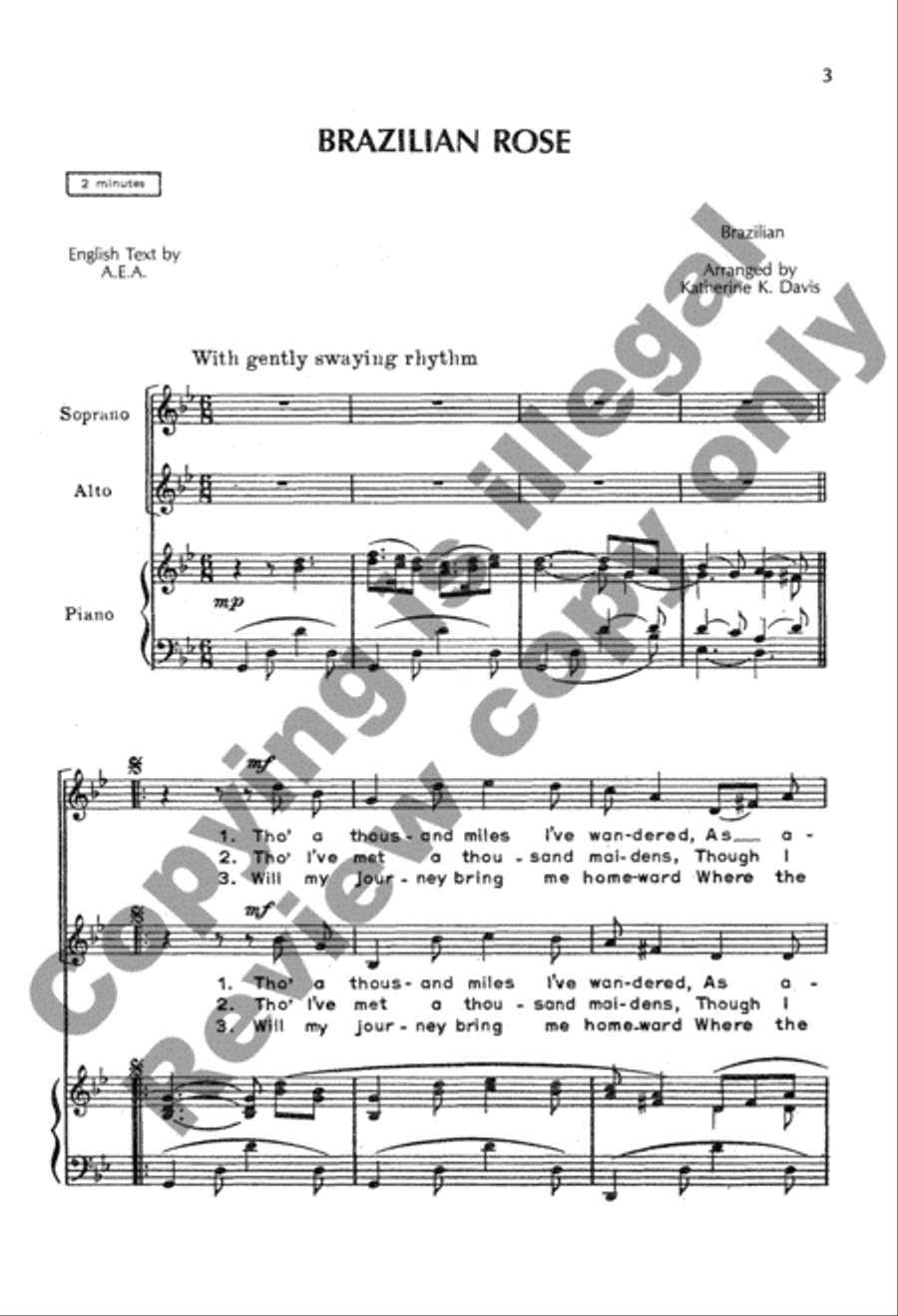 The K. K. Davis Junior Choir Book for Sacred and Festival Occasions SA scores gallery preview page 4