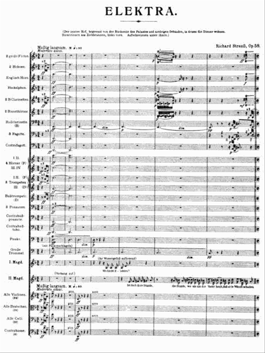 Elektra in Full Score Voice scores gallery preview page 3