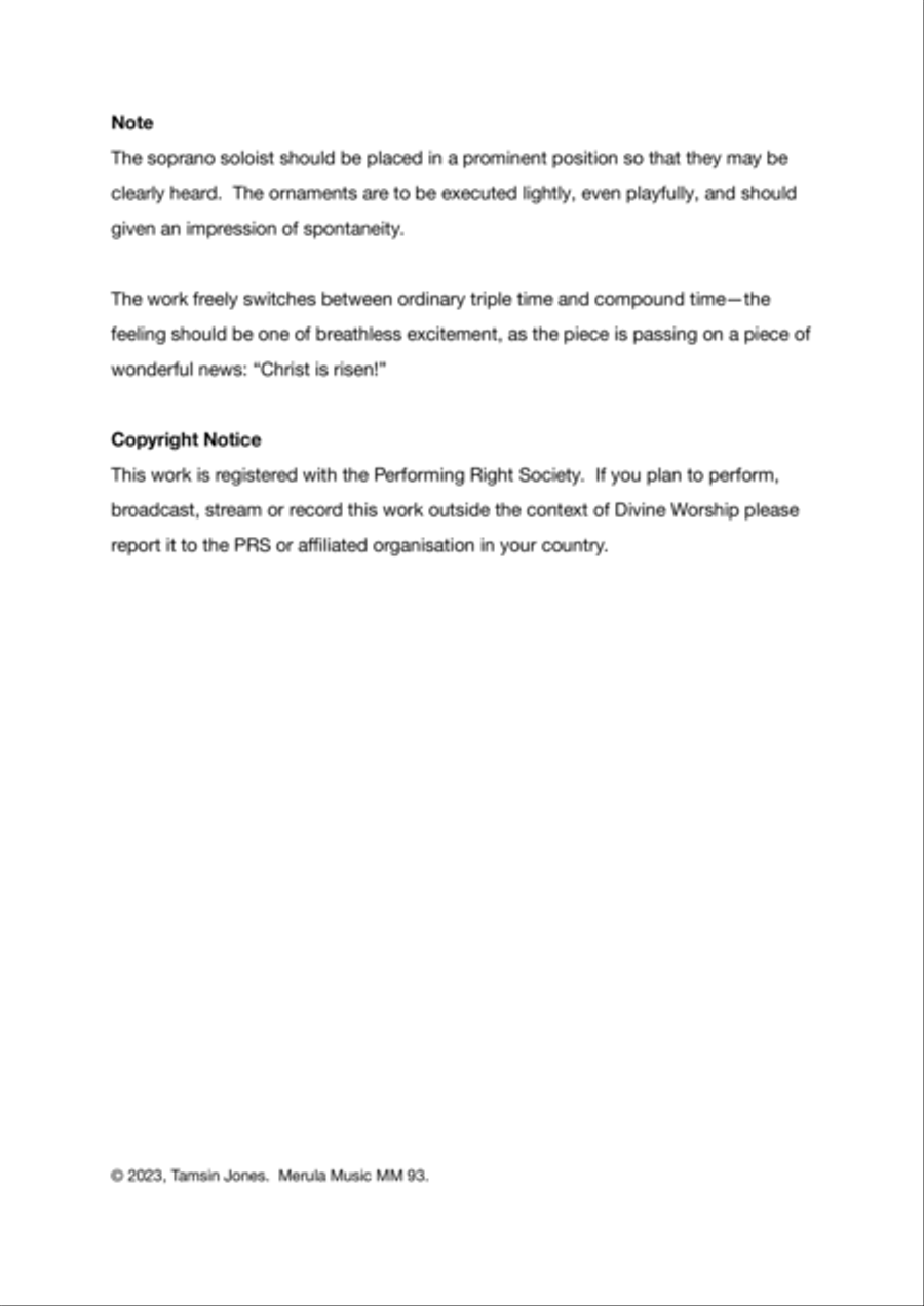 Christ is Risen Christ is Risen Divisi scores gallery preview page 2