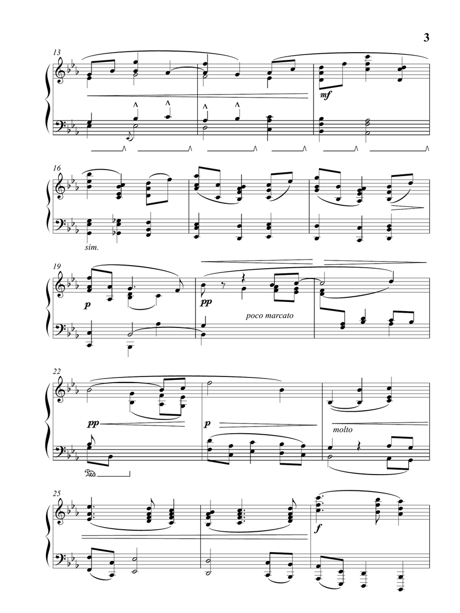 Nimrod (from 'Enigma Variations', IX) for Piano Solo Piano Method scores gallery preview page 4