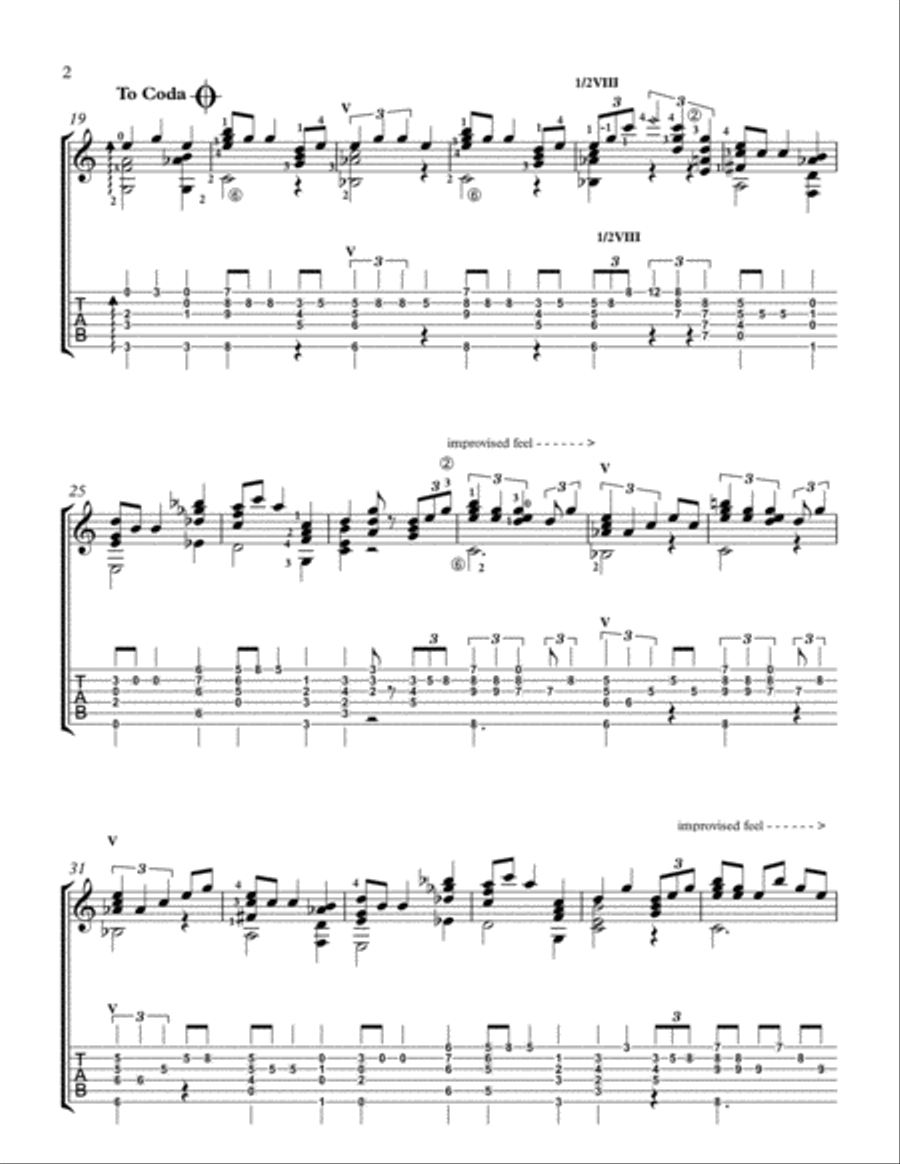 Christmas Time Is Here Electric Guitar scores gallery preview page 2