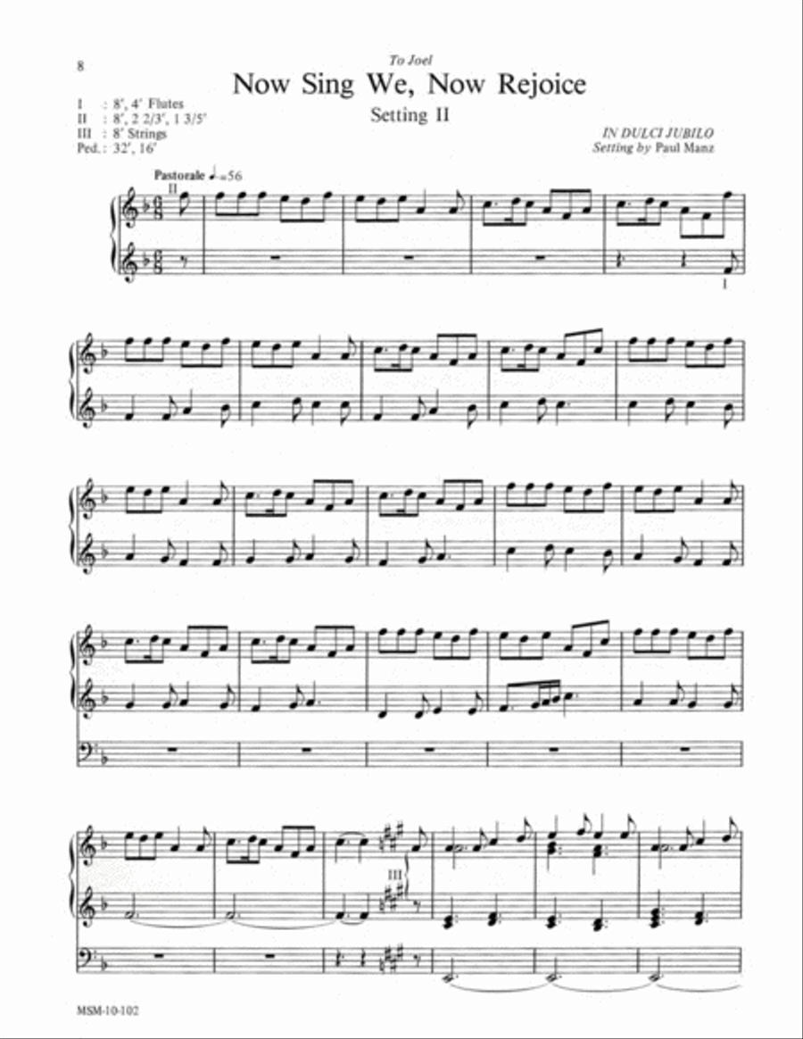 Improvisations for the Christmas Season, Set 3 Organ scores gallery preview page 4