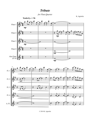 Tribute - for Flute Quartet