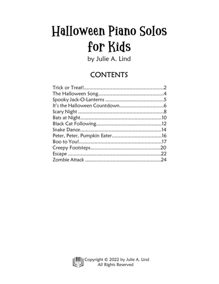 Halloween Piano Solos for Kids image number null