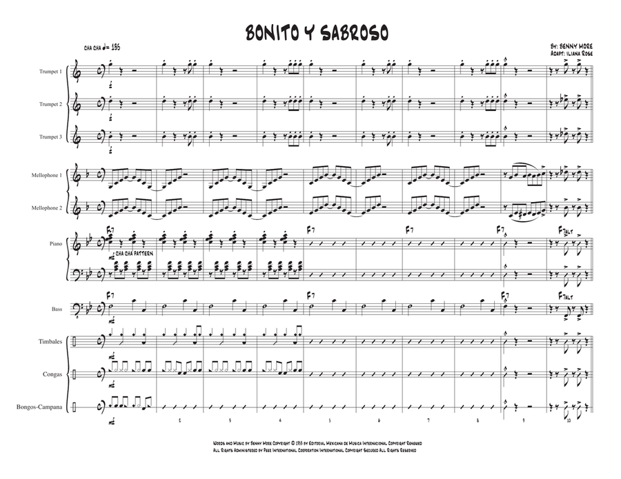 Bonito Y Sabroso Brass Ensemble scores gallery preview page 2