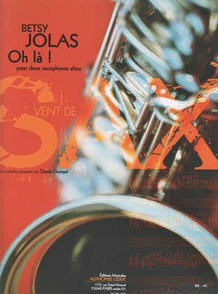 Book cover for Jolas Betsy [arr ] Georgel Claude Oh La! Pour 2 Alto Saxophones Book
