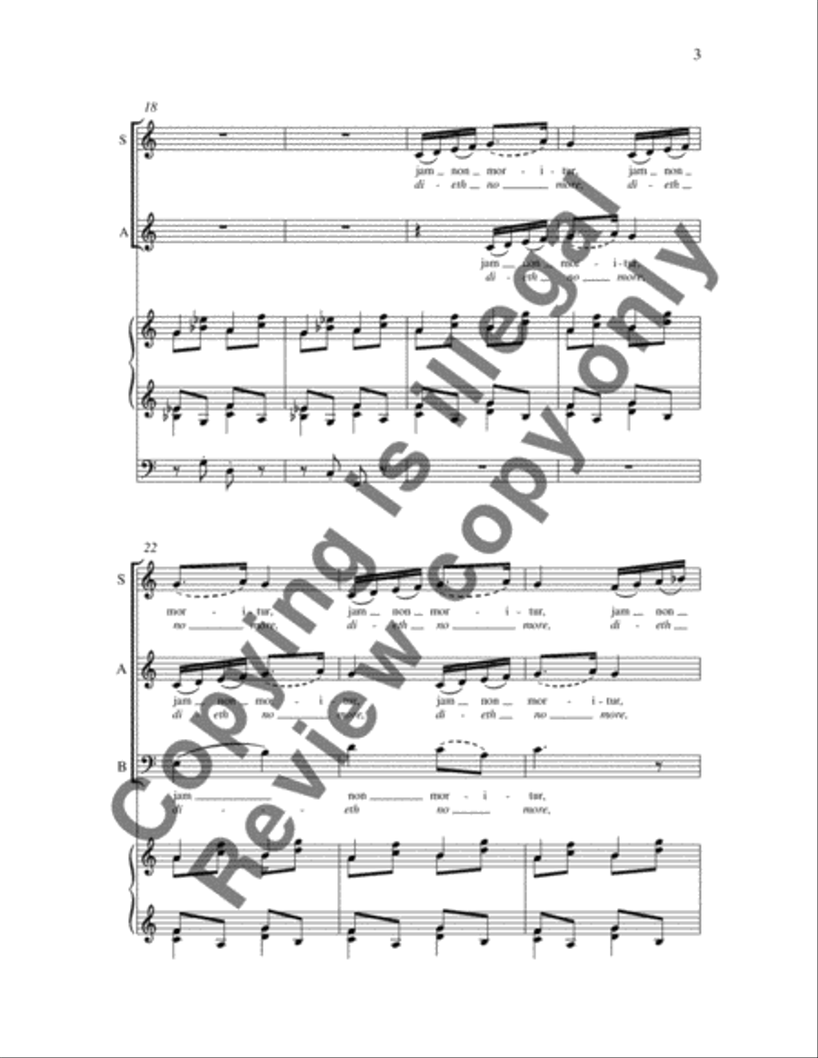 Christus resurgens (Christ being raised) 3-Part scores gallery preview page 4
