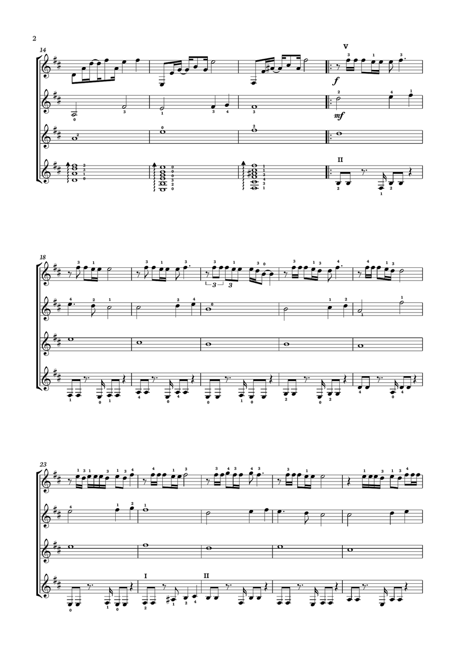 Hotel California Guitar Ensemble scores gallery preview page 2