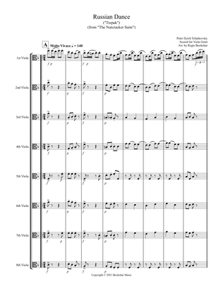 Russian Dance ("Trepak") (from "The Nutcracker Suite") (F) (Viola Octet)