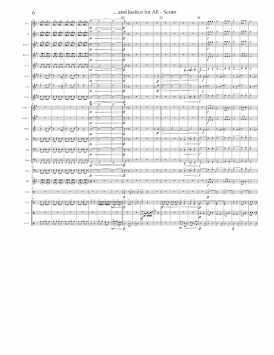 ...and Justice For All Marching Band scores gallery preview page 6