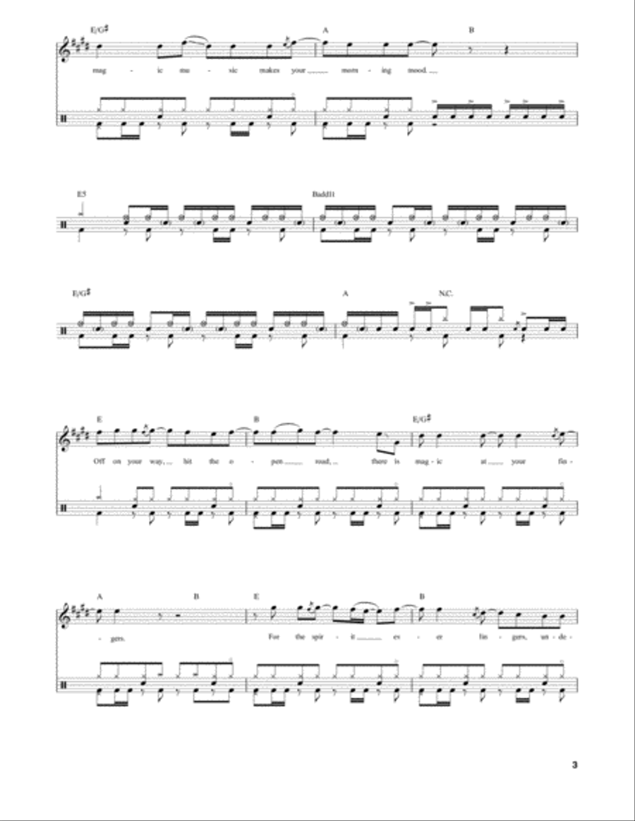 Spirit Of Radio Drum Set scores gallery preview page 3