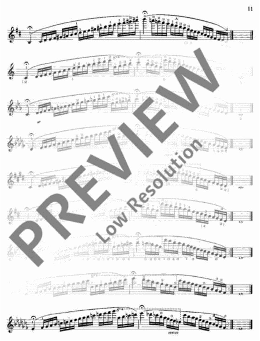 Exercises and Scales Violin scores gallery preview page 12