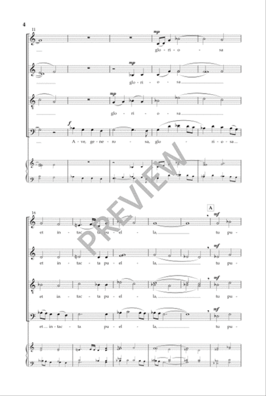 Ave Generosa (SATB) Divisi scores gallery preview page 5