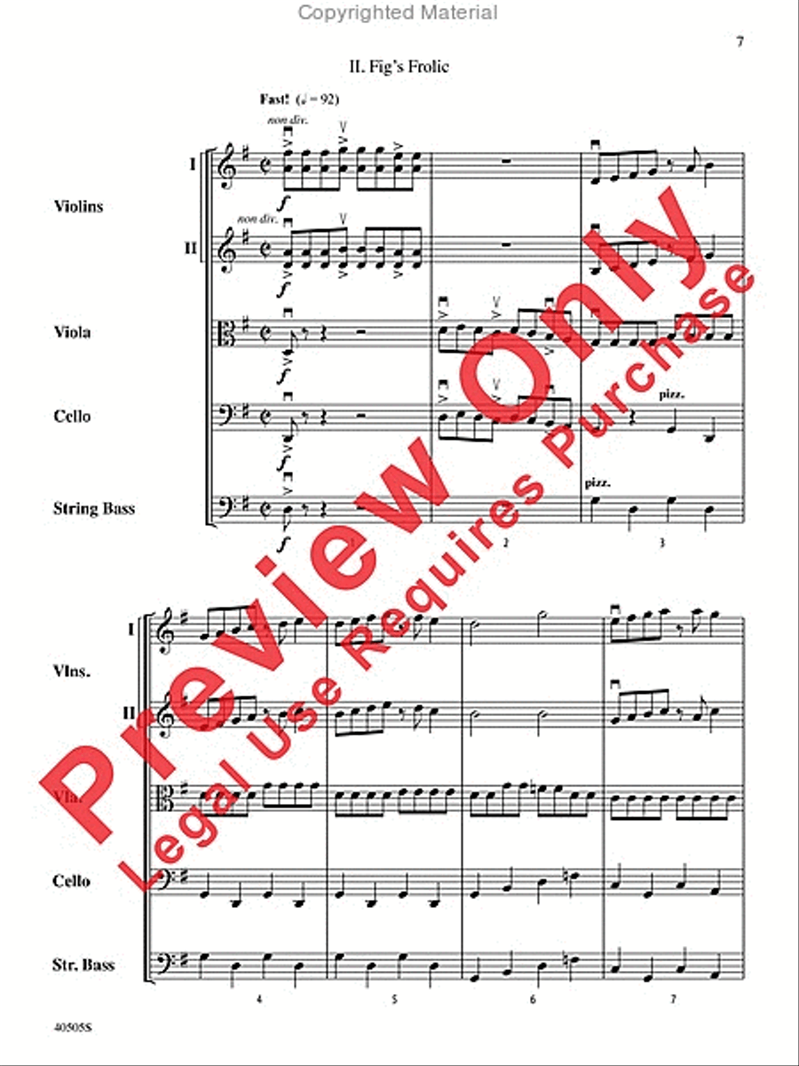 A Fiddler's Fancy String Orchestra scores gallery preview page 7