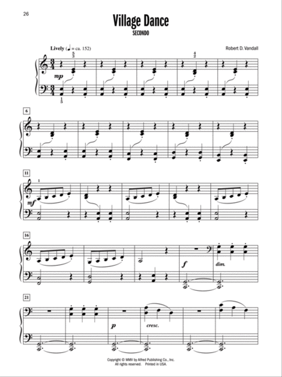 Celebrated Piano Duets, Book 1 Small Ensemble scores gallery preview page 5