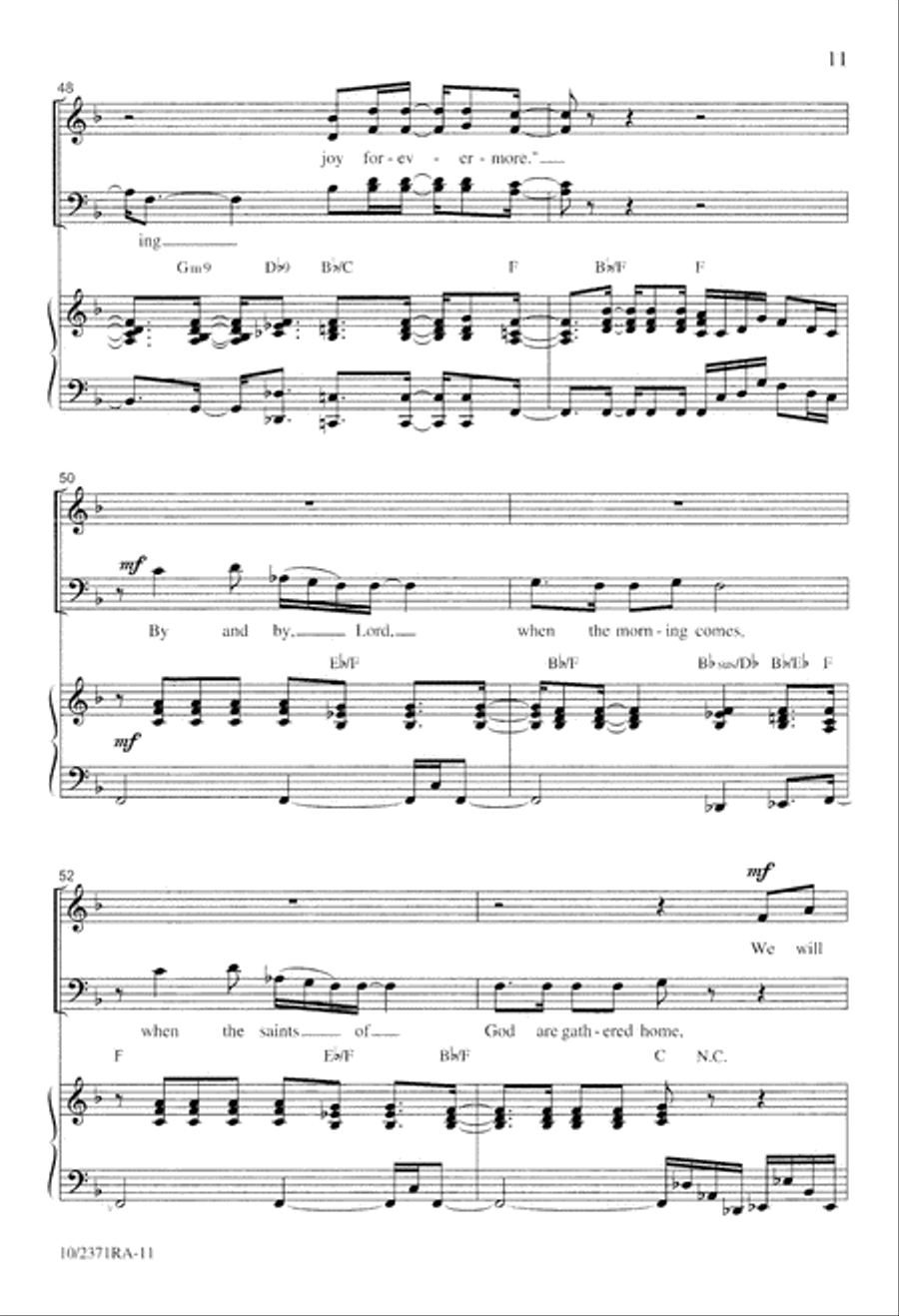 Well Done Good and Faithful Servant 4-Part scores gallery preview page 11