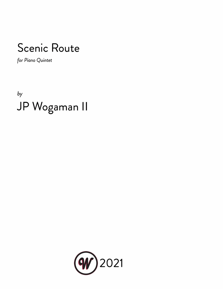Scenic Route Piano Quintet scores gallery preview page 1