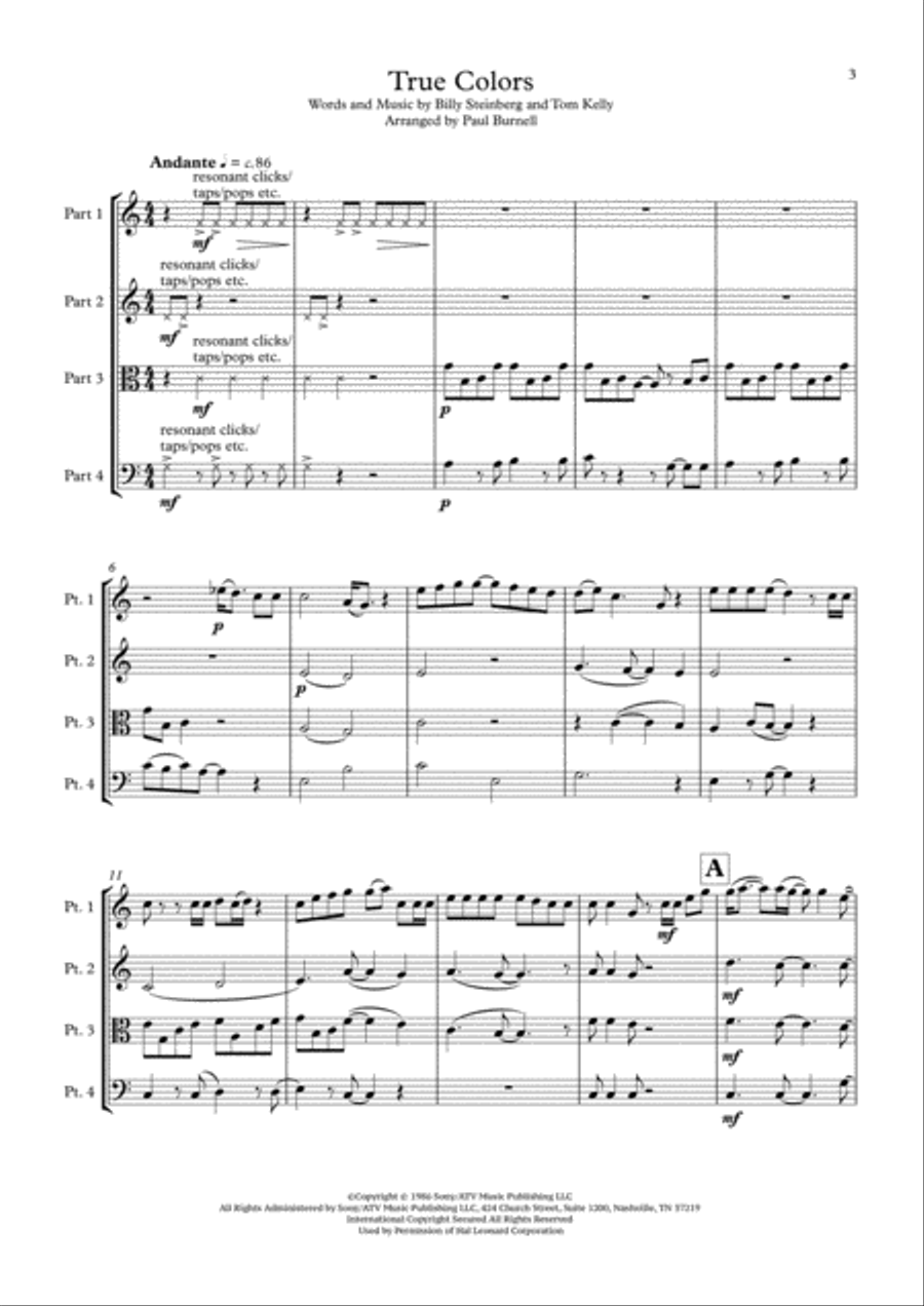 True Colors Small Ensemble scores gallery preview page 3