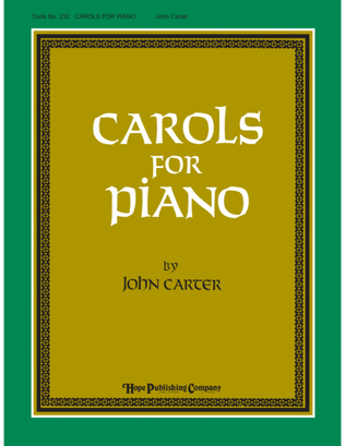 Book cover for Carols for Piano-Digital Download
