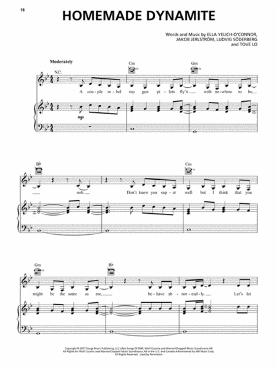 Lorde – Melodrama Piano, Vocal, Guitar scores gallery preview page 5
