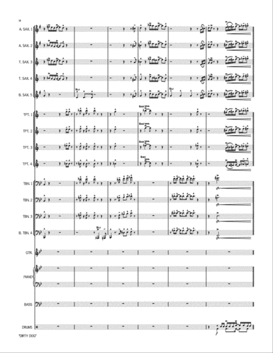 Dirty Dog Jazz Ensemble scores gallery preview page 17