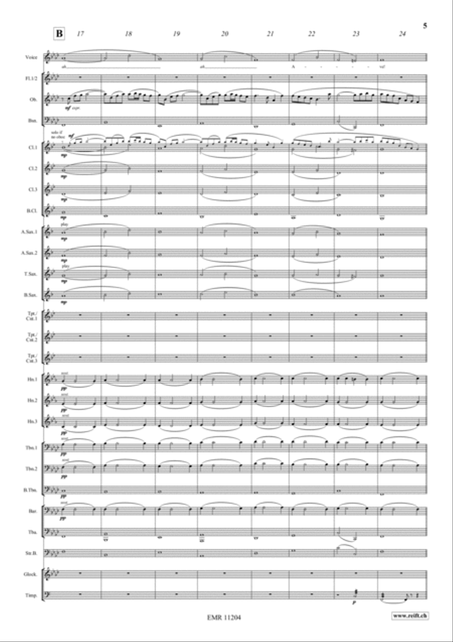 Ave Maria Concert Band scores gallery preview page 5
